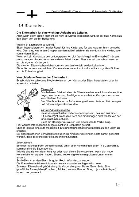 2.4 Elternarbeit - DPSG Bezirk Odenwald-Tauber