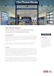 The Phone House. Recruitment Process Outsourcing ... - DIS AG