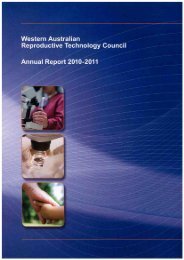 Reproductive Technology Council - Parliament of Western Australia