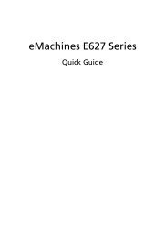 eMachines E627 Series Quick  Guide - Gateway