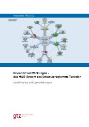 Orientiert auf Wirkungen – das M&E-System des Umweltprogramms ...