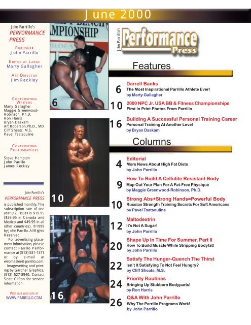 A Monthly Magazine For All Bodybuilding, Fitness And - Parrillo ...