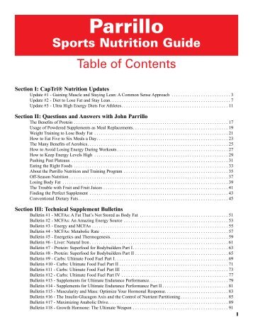 Download the Entire Sports Nutrition Guide - Parrillo Performance
