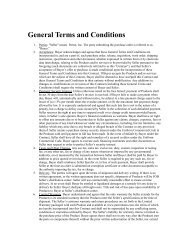 General Terms and Conditions - Parrot