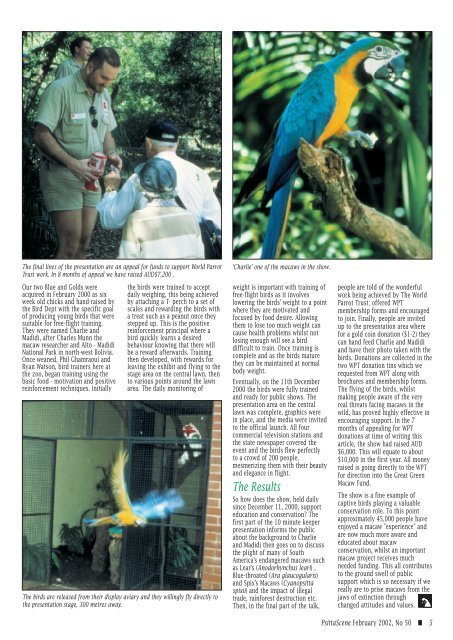 Celebrating our 50th Issue! - World Parrot Trust