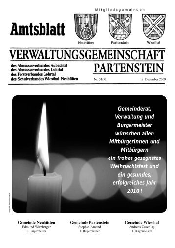 Gemeinderat, Verwaltung und BÃ¼rgermeister ... - Partenstein