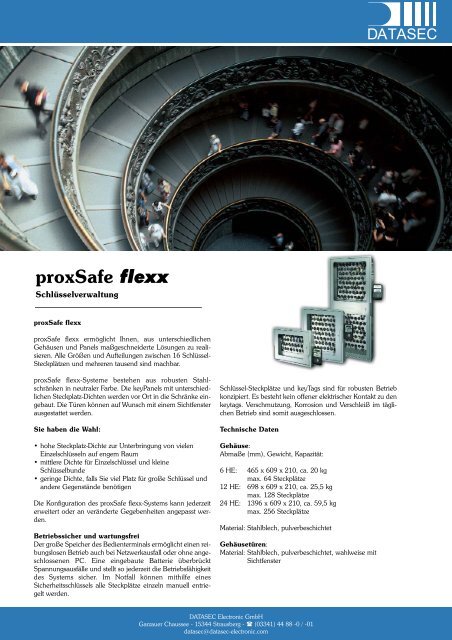 proxsafe flexx - DATASEC Electronic Gmbh