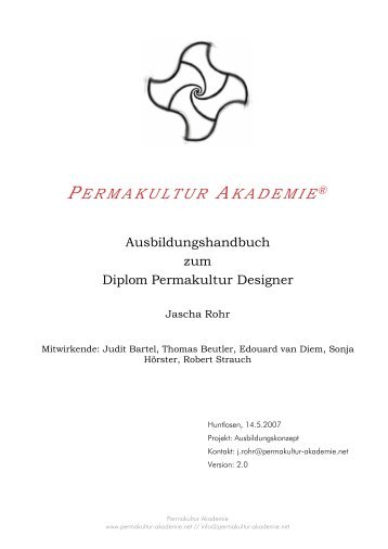 Handbuch der Permakultur Ausbildung (gekÃ¼rzt als pdf) - Institut fÃ¼r ...