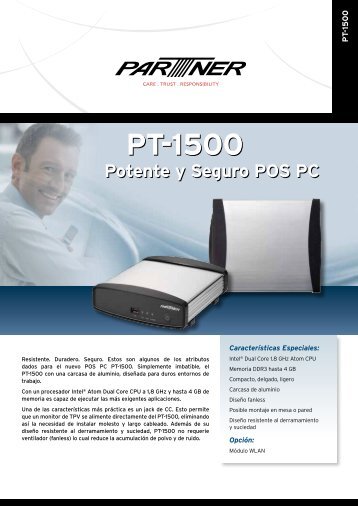 PT-1500 PT-1500 - Partner Tech