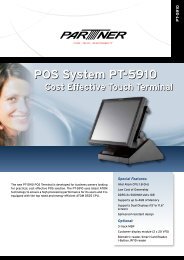 POS System PT-5910 POS System PT-5910 - Partner Tech