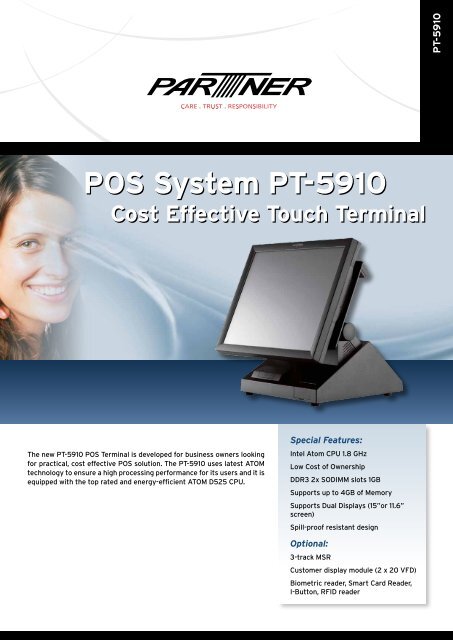 Partner Tech POS Terminal PT-6910 