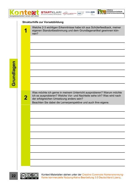 Grundlagen kompetenzorientierten Lehrens und Lernens