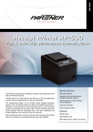 Receipt Printer RP-500 Receipt Printer RP-500 - Partner-tech.eu