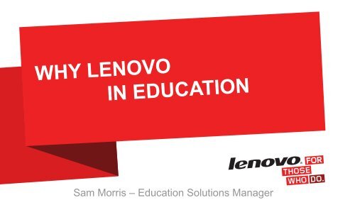 Lenovo Corporate Template - Lenovo Partner Network