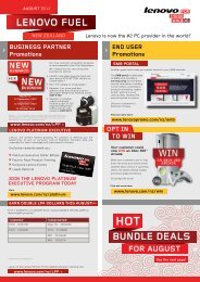 LENOVO FUEL BUNDLE DEALs - Lenovo Partner Network