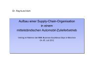 Aufbau einer Supply-Chain-Organisation in einem ... - partnering