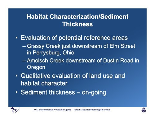 Duck & Otter Creeks Investigation & Site Characterization Projects