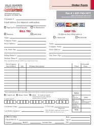 Sales Order Form - Parts Express