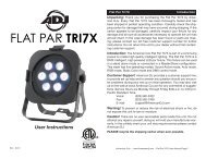 Flat Par Tri7X - American DJ