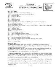 XE-60 style TECHNICAL INFORMATION - The Parts Drop