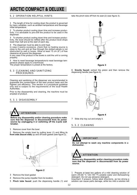 Frigodrink Service manual - Ugolini