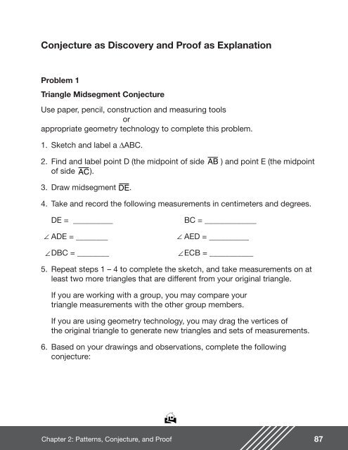 Conjecture and Discovery and Proof