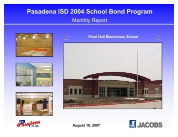 August 2007 - Pasadena Independent School District