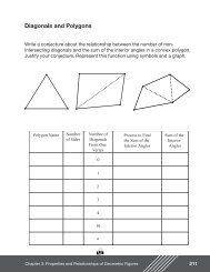 Diagonals and Polygons