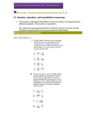 8th Grade - Sample Assessment Questions for 8.1B (1) Number ...