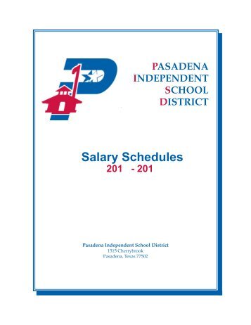 Salary Schedules - Pasadena Independent School District