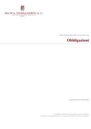 Obbligazioni - Banca Passadore