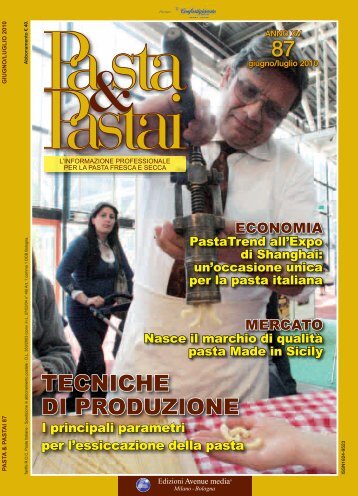 TECNICHE DI PRODUZIONE - Pasta e pastai