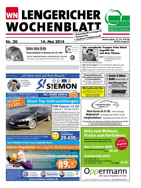 Lengericher Wochenblatt 14052014
