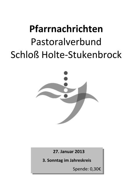 3. Februar 2013 - Pastoralverbund SchloÃ Holte - Stukenbrock