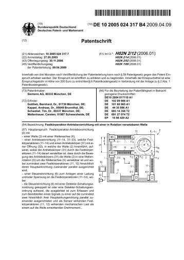 FestkÃ¶rperaktor-Antriebsvorrichtung mit einer in Rotation ...