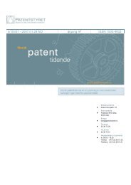 Norsk Patenttidende nr 05/07 - Patentstyret