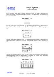 Magic Squares - Pateo.nl