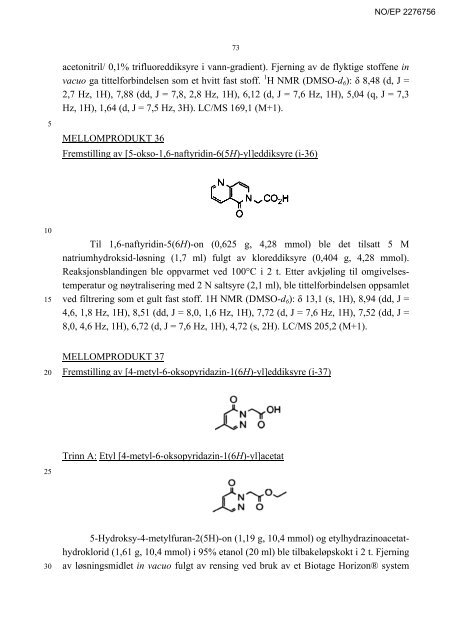 KORRIGERT UTGAVE / CORRECTED VERSION - Patentstyret