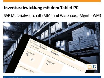 Mobile Inventurabwicklung auf Tablet PC / iPad mit SAP MM / WM