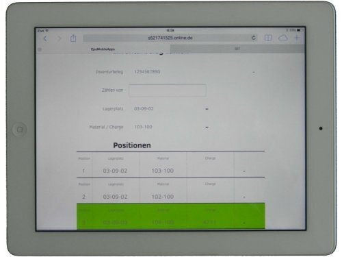 Mobile Inventurabwicklung auf Tablet PC / iPad mit SAP MM / WM