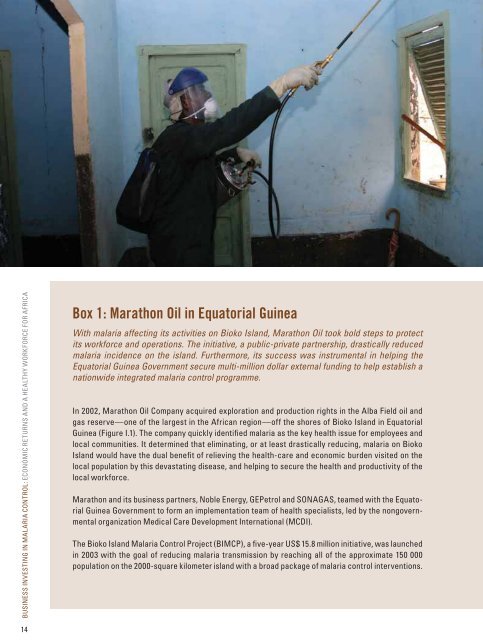 Business Investing in Malaria Control: Economic Returns and ... - Path