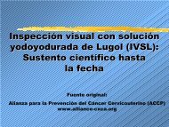 Inspección visual con solución yodoyodurada de Lugol (IVSL ...