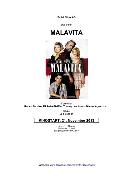 MALAVITA - Pathé Films AG Zürich