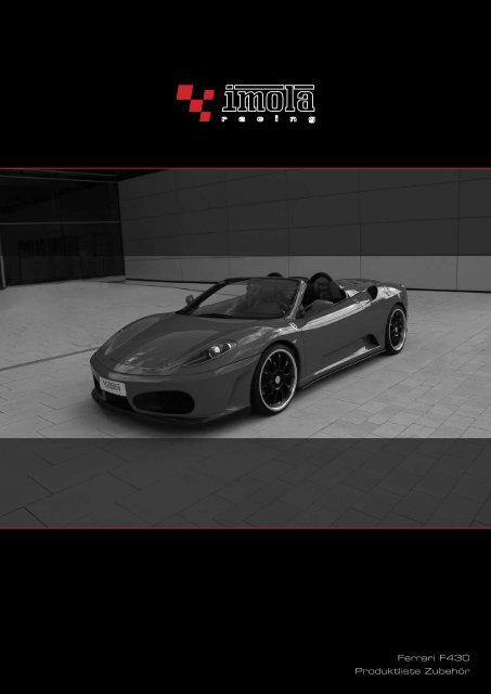 Ferrari F430 Produktliste Zubehör - Dimex Group