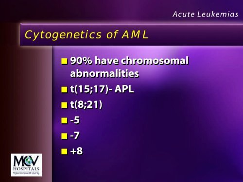 Leukemia Lecture Part 1 - Pathology