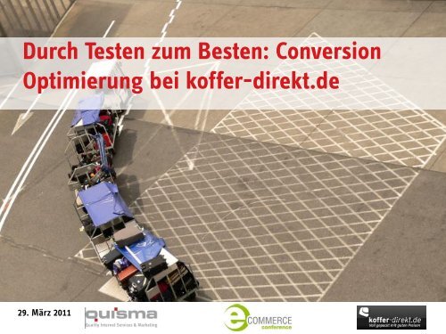 Optimierung auf Conversion-Rate - eCommerce Conference