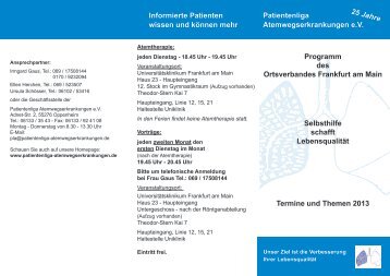 Programm Frankfurt - Patientenliga Atemwegserkrankungen e.V.