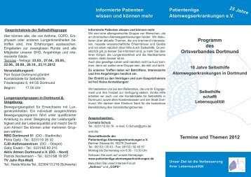 Programm Dortmund - Patientenliga Atemwegserkrankungen e.V.