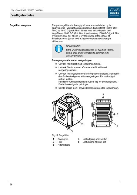 Brugsanvisning - CVS Engineering - Compressors