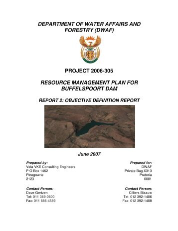 PROJECT 2006-305 RESOURCE MANAGEMENT PLAN FOR